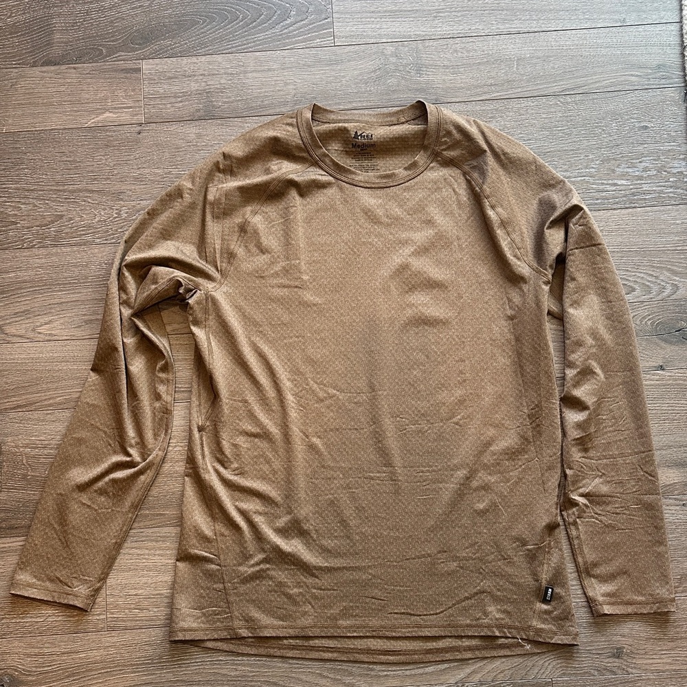 REI Men's Tan Long Sleeve Shirt